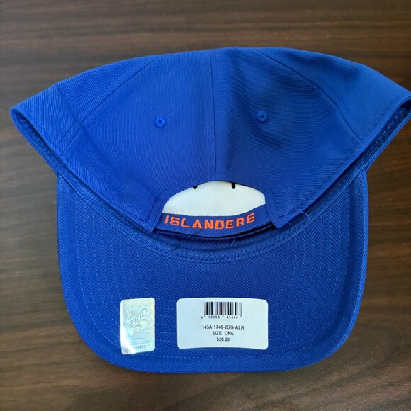 New York Islanders Fanatics Adjustable Hat Royal Blue Orange New - Picture 2 of 8